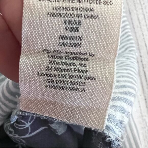 Free People Striped Floral Button Down Top Size Small - Picture 7 of 7